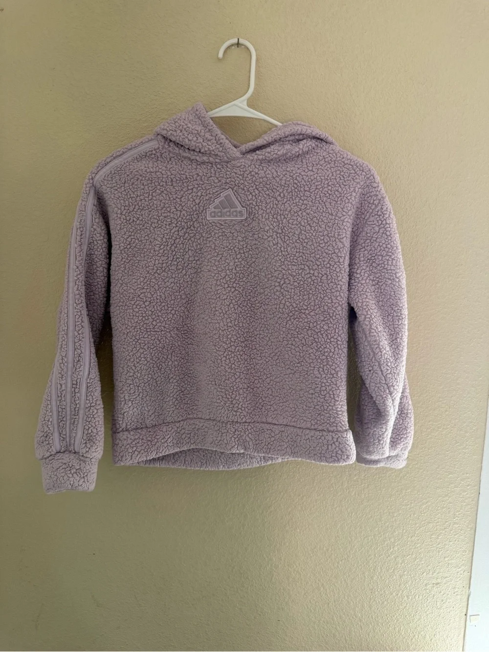 adidas Kids Lilac Sherpa Puffer Hoodie